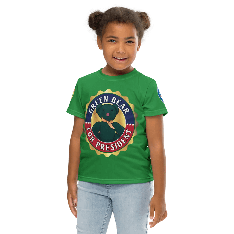 Green Bear Presidential Kid Tee product image (10)