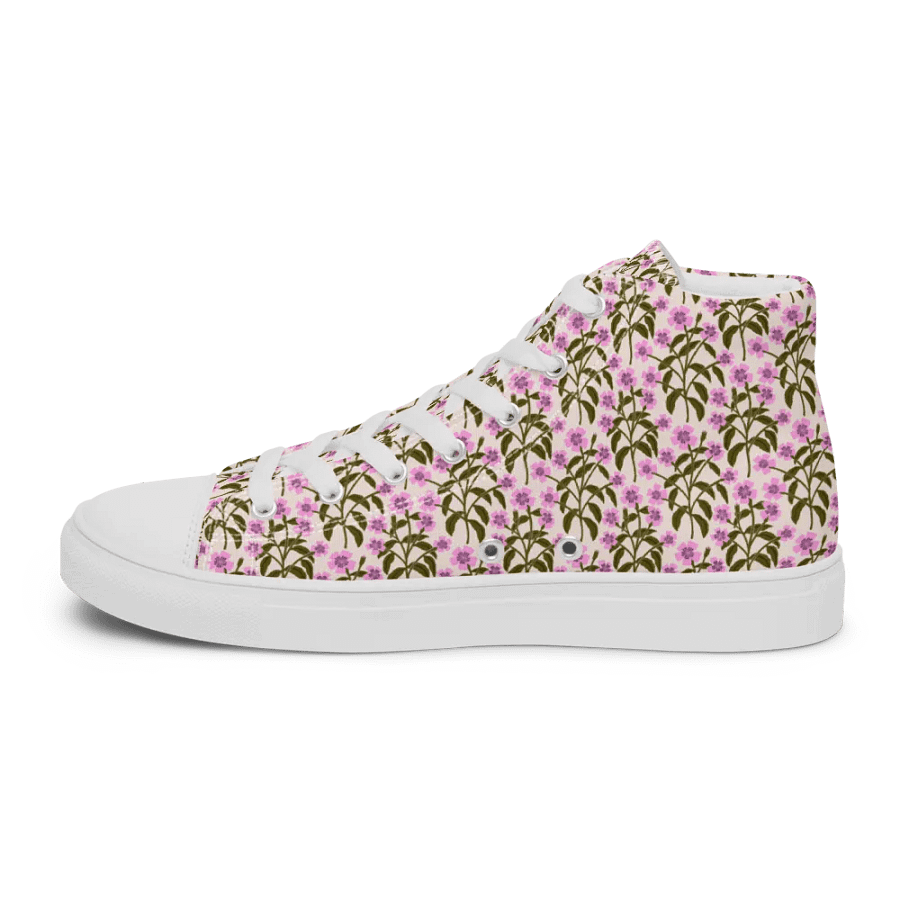 Campion Trails - Pink and Green - Women High Top Canvas Shoes product image (9)