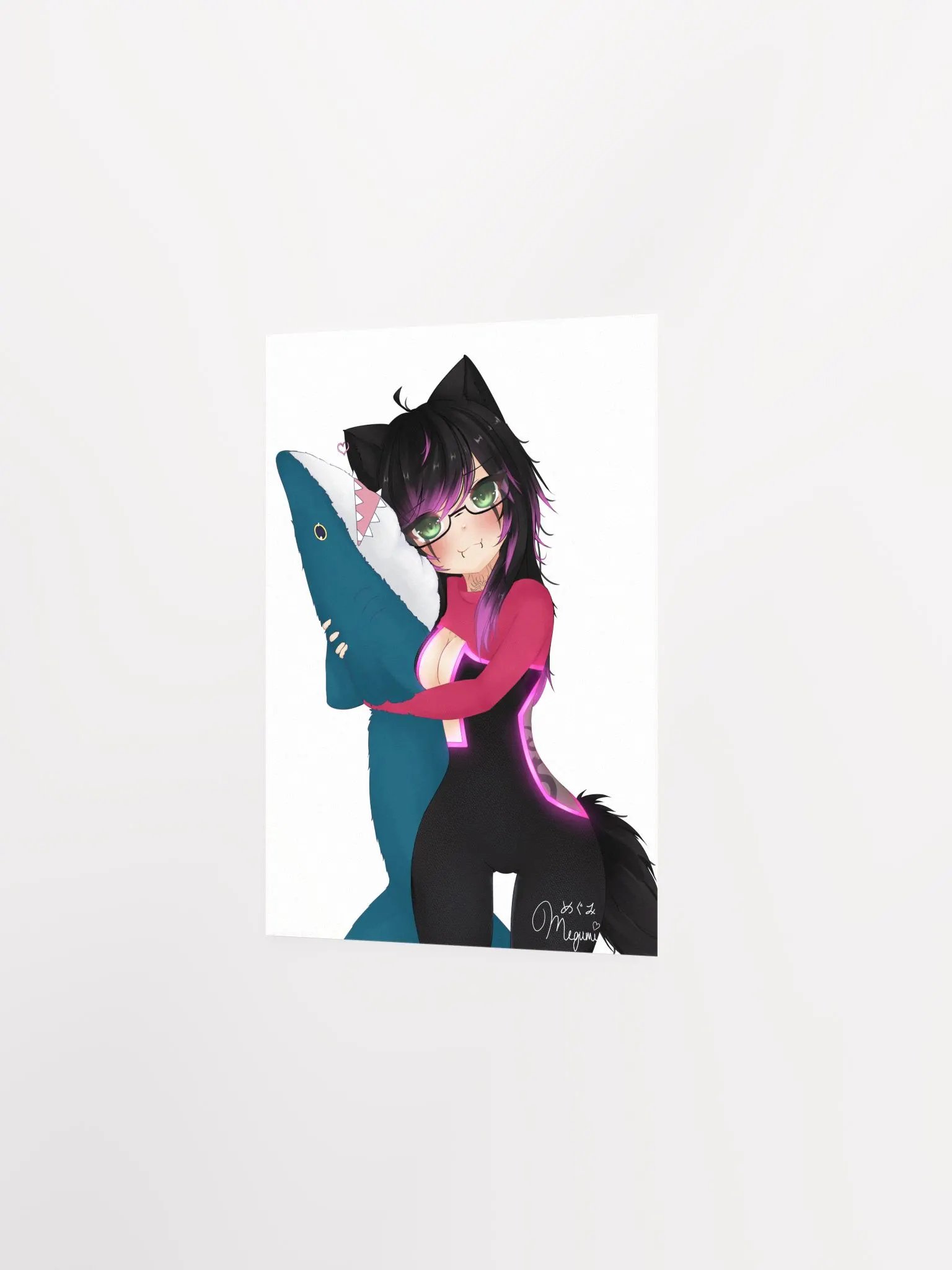 DJ Megu and Blåhaj Poster product image (2)