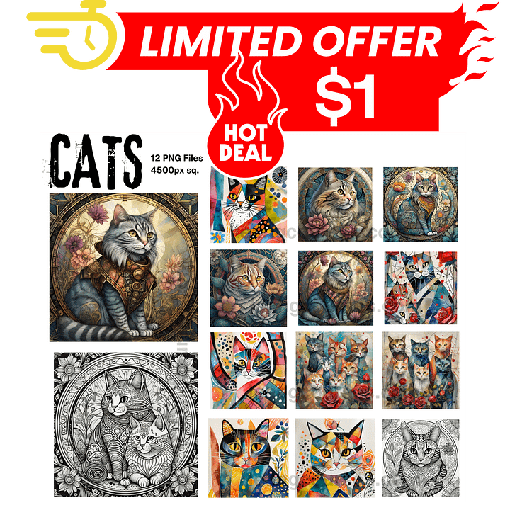 Glorious Cats - Art Bundle product image (1)