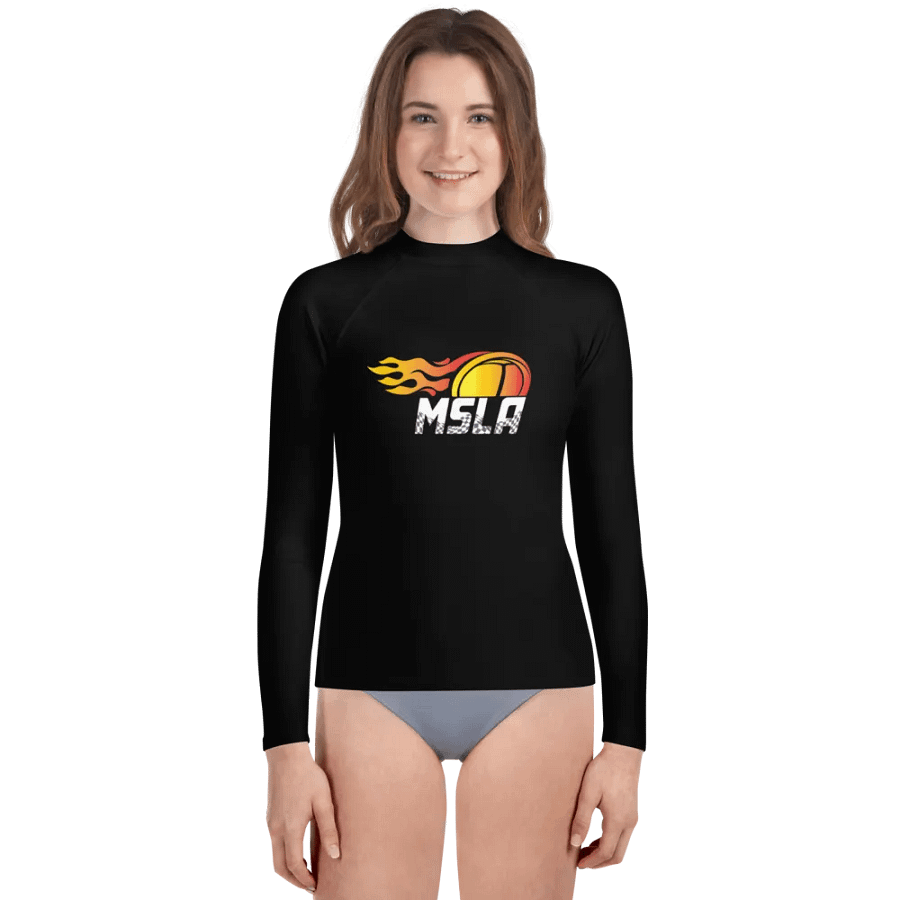 MSLA Logo Youth Rash Guard product image (1)