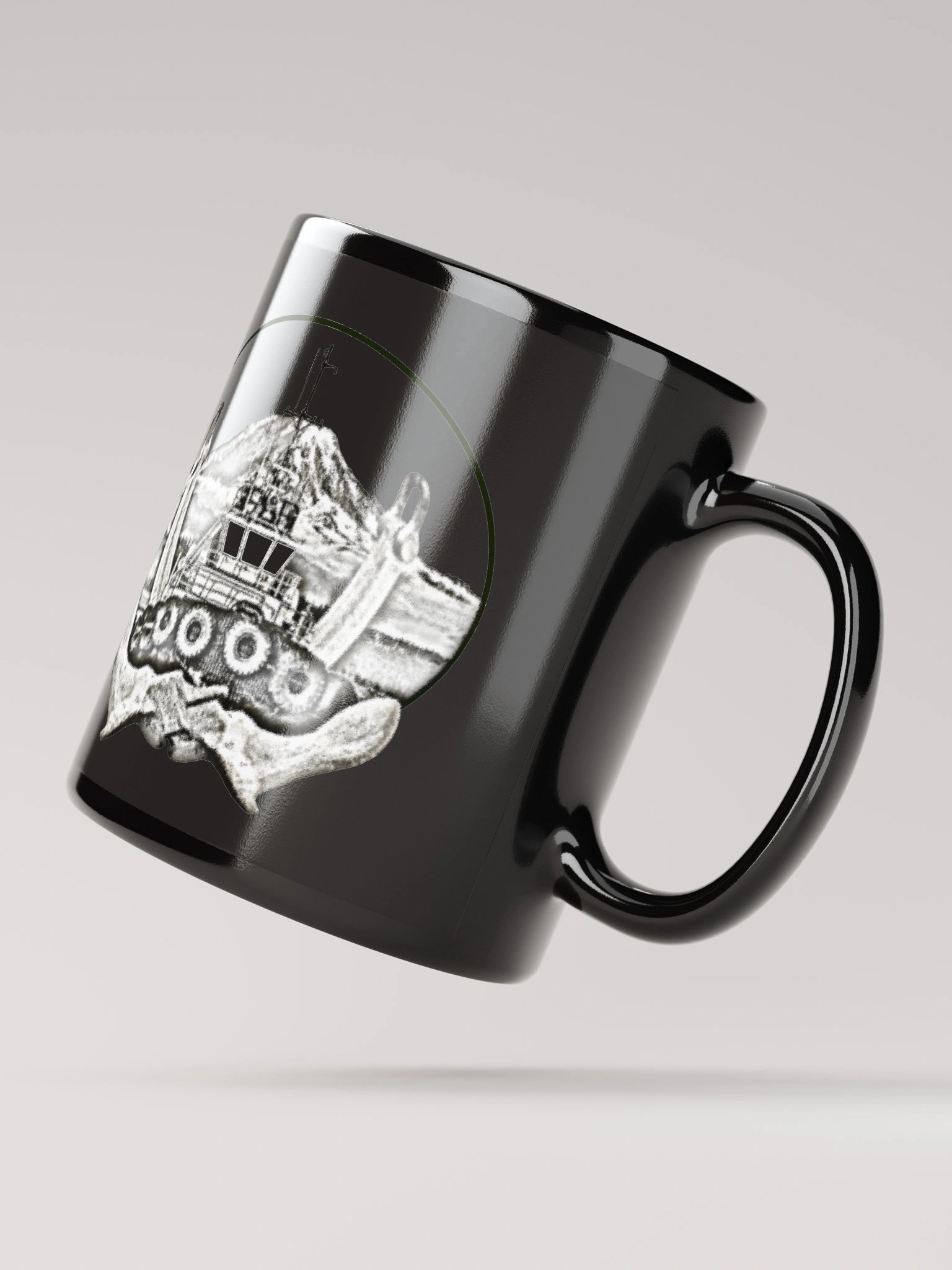 Twin anchor Mount Rainier Marshall Foss - Ancher Tug Mug 11oz & 15oz product image (2)