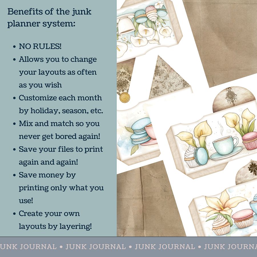 Macaron Lillies - Printable Envelopes V6 product image (3)
