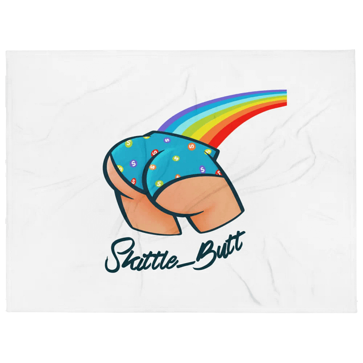 Rainbow Skittle Butt Throw Blanket product image (1)