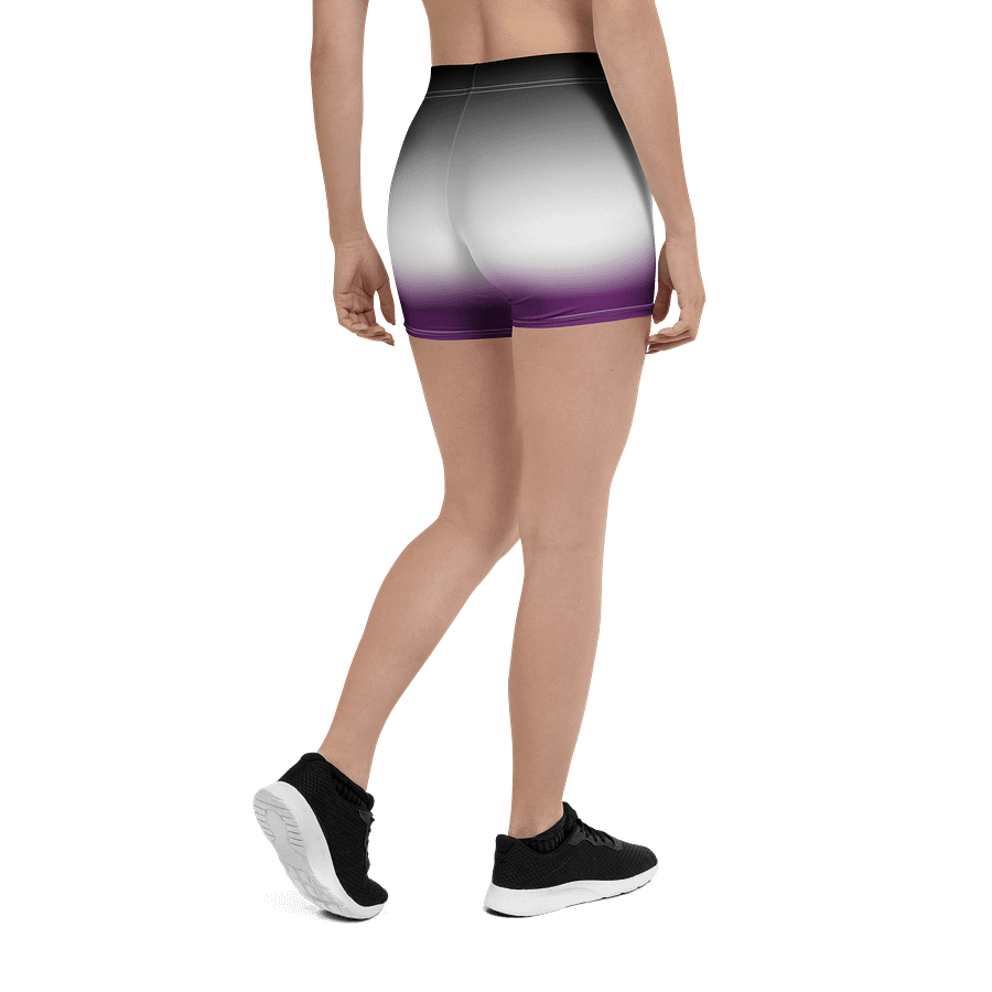 Asexual Pride Gradient Bike Shorts product image (2)