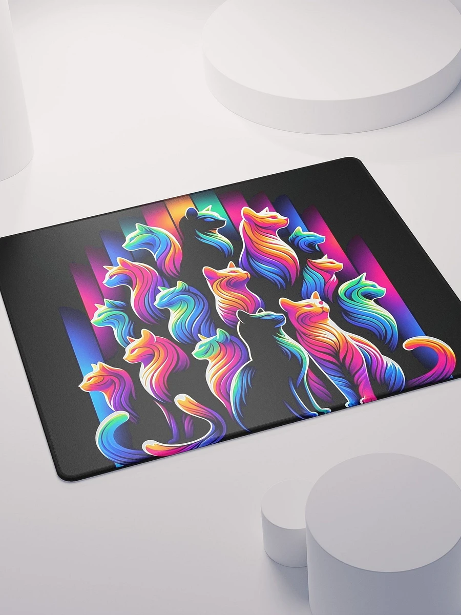 Gaming Mouse Pad: Colourful Cat Pyramid product image (4)