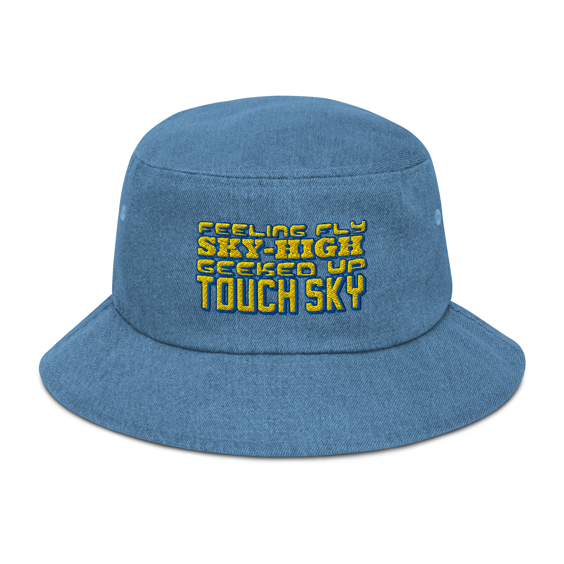 Sky-High Denim Bucket Hat-Geeked product image (1)