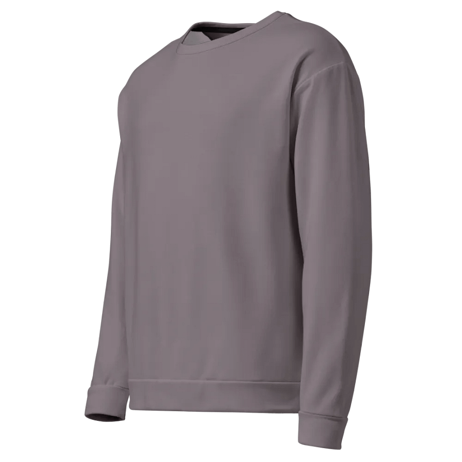 Plain Medium Gray True Summer Unisex Recycled Polyester Heavyweight Premium Sweatshirt by Treasure Pie product image (5)