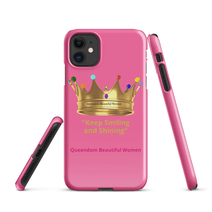 Queendom Beautiful Women iPhone® Snap Case (Pink) product image (1)