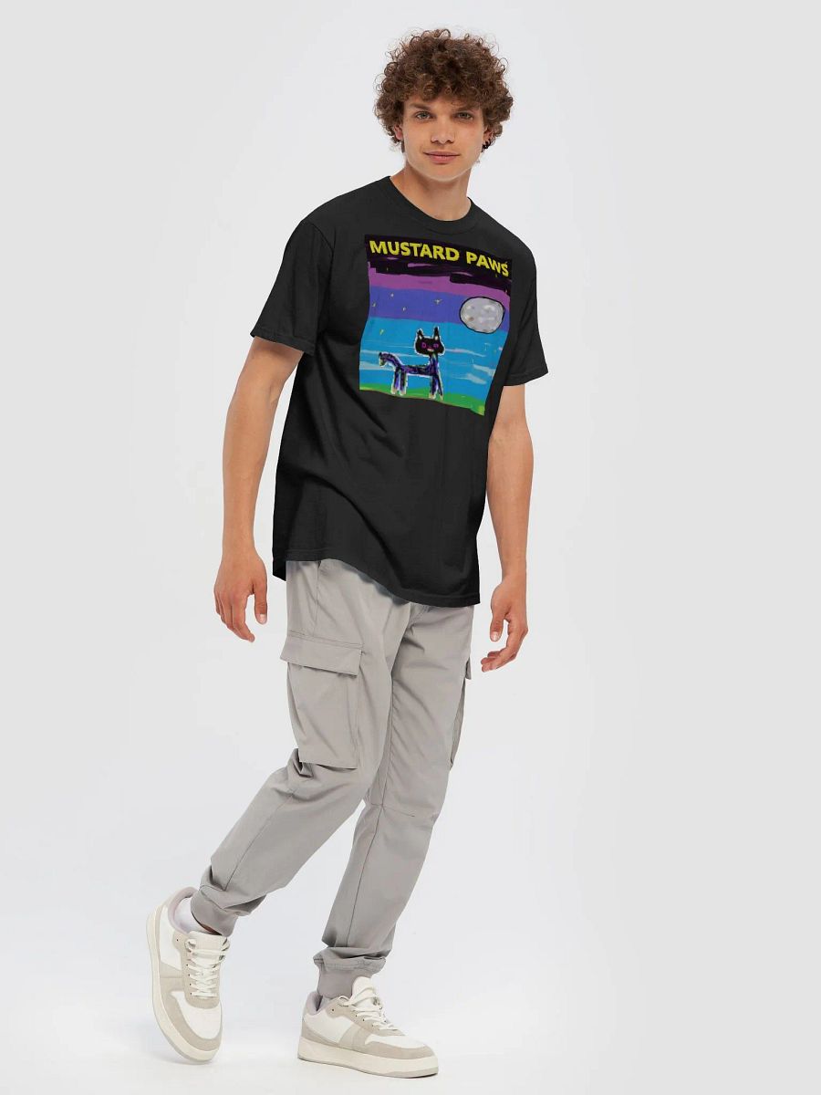 Moonlit Mustard Paws T-Shirt product image (3)
