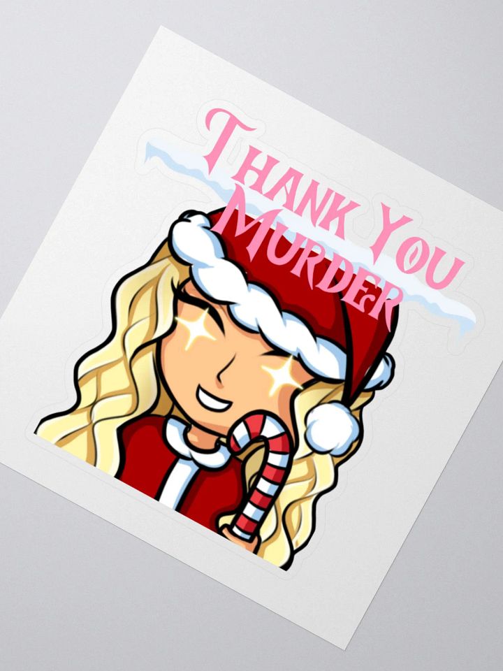 Thank u Murder Xmas Sticker product image (4)