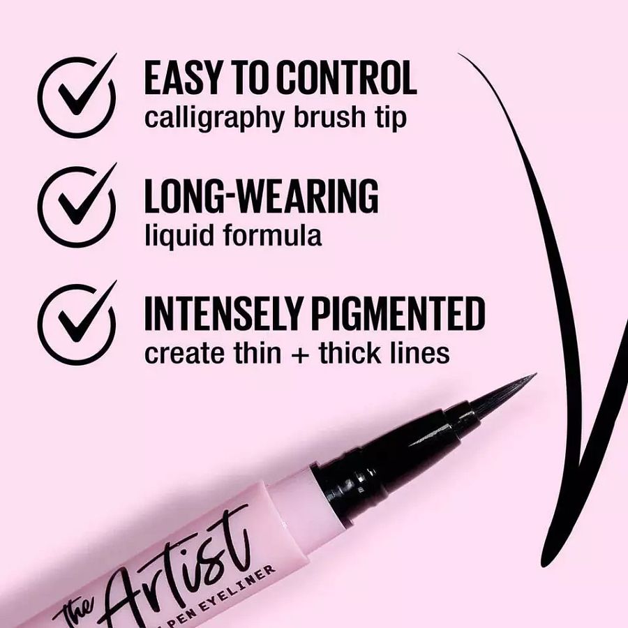 L.A. Girl - The Artist Brush Pen Eyeliner Inky Black product image (2)