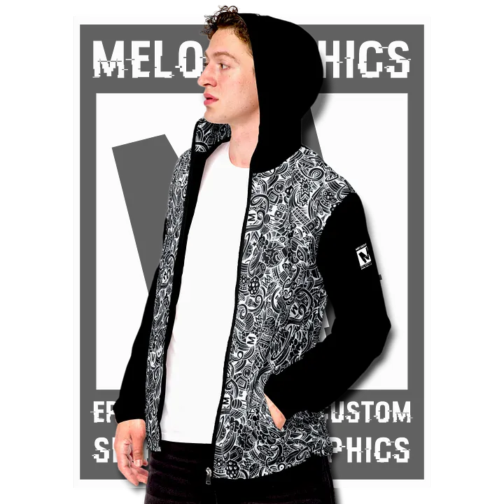 Dark Space Scribble - Ultimate Windbreaker Jacket | #MadeByMELO product image (1)