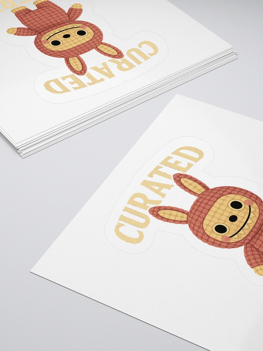 Curated Poverty Kiss Cut Sticker product image (4)