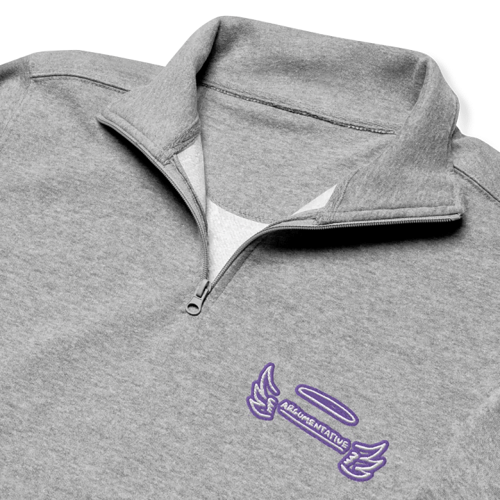 ANGELIC (purple bubble design) embroidered quarter zip product image (6)
