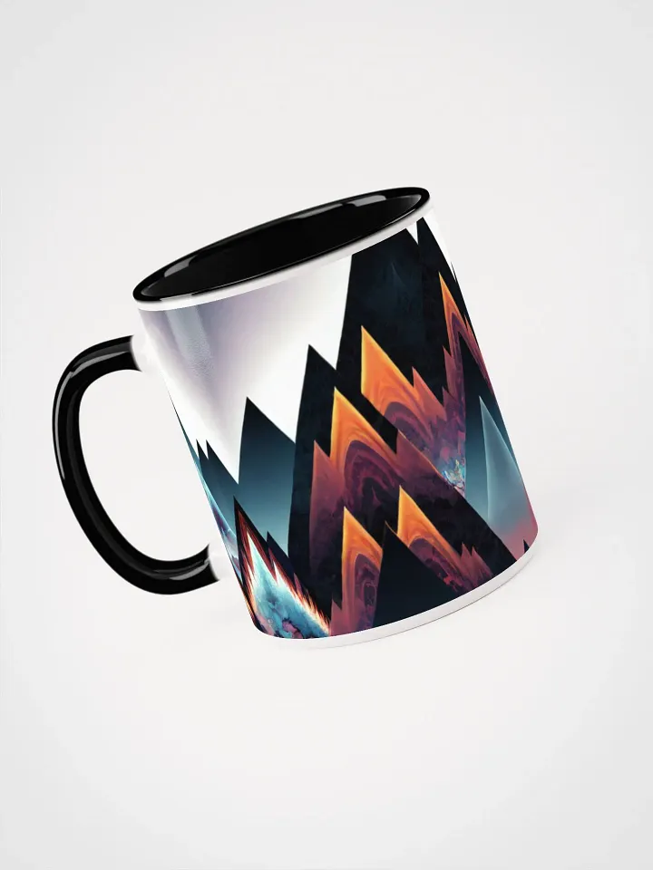 Coffee Mug with Color Inside - Modern Rustic Boho Mountain Peaks product image (2)
