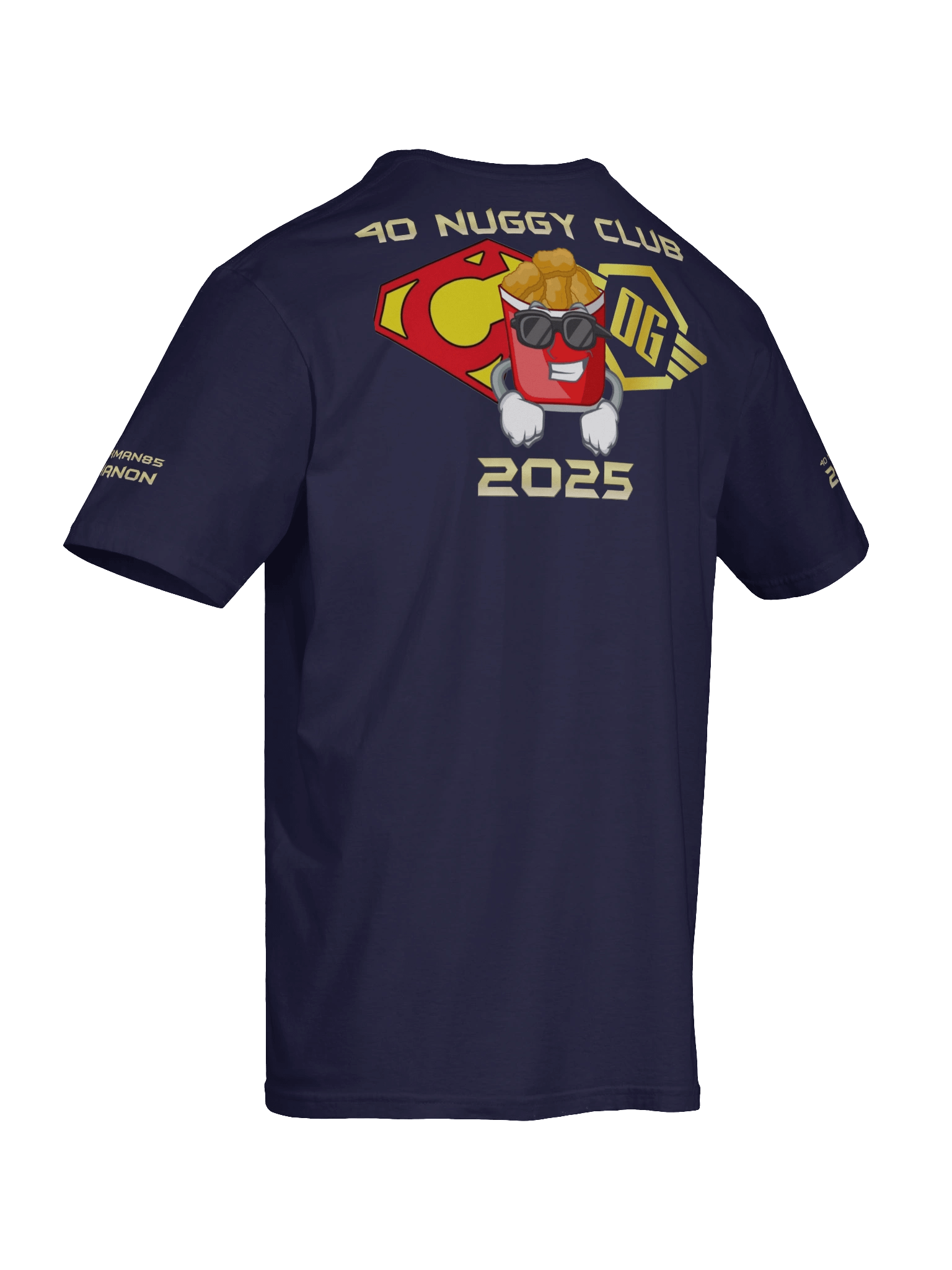 Futuristic 40 NUGGY CLUB 2025 Gold T-Shirt product image (4)