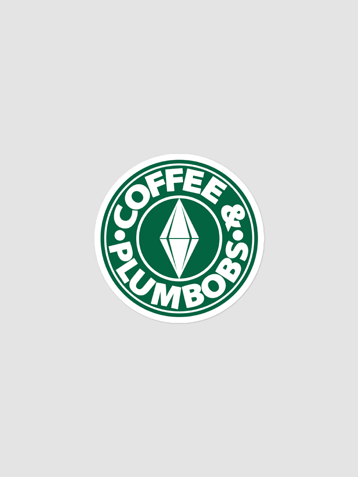 Coffee & Plumbobs Logo Sticker product image (1)