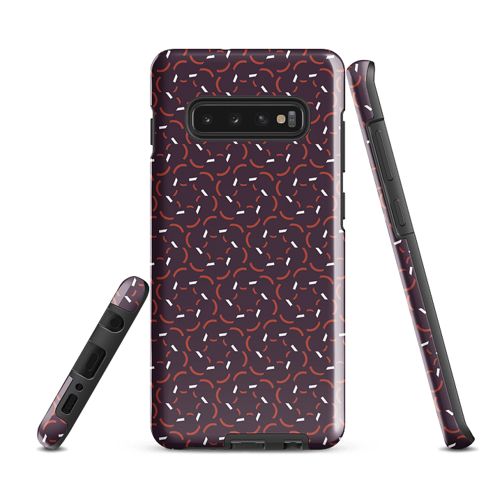 Blue Flux Geometric Pattern Samsung Galaxy Tough Case product image (1)