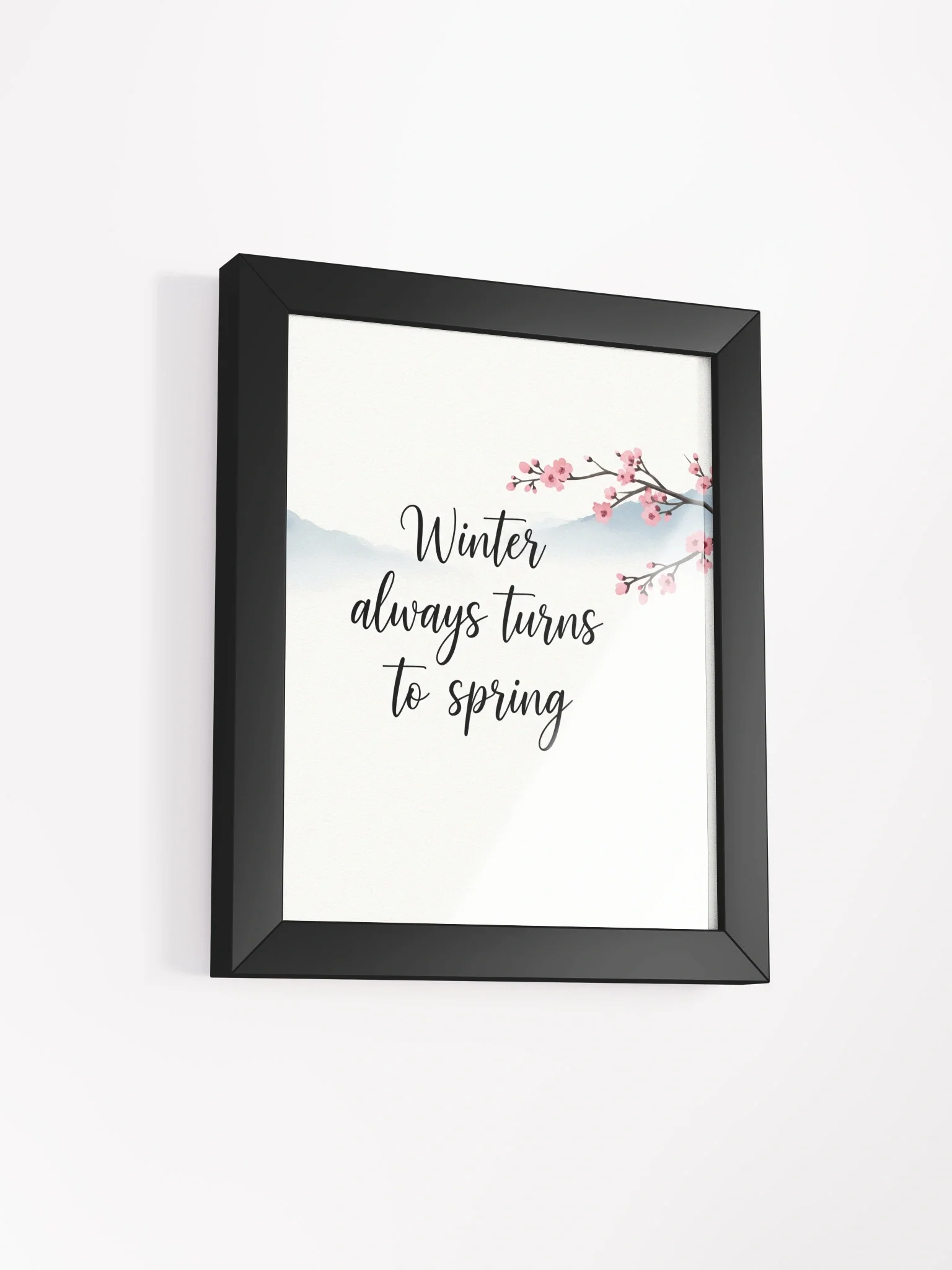 Nichiren Buddhism "Winter Always Turns to Spring" Framed Art product image (2)