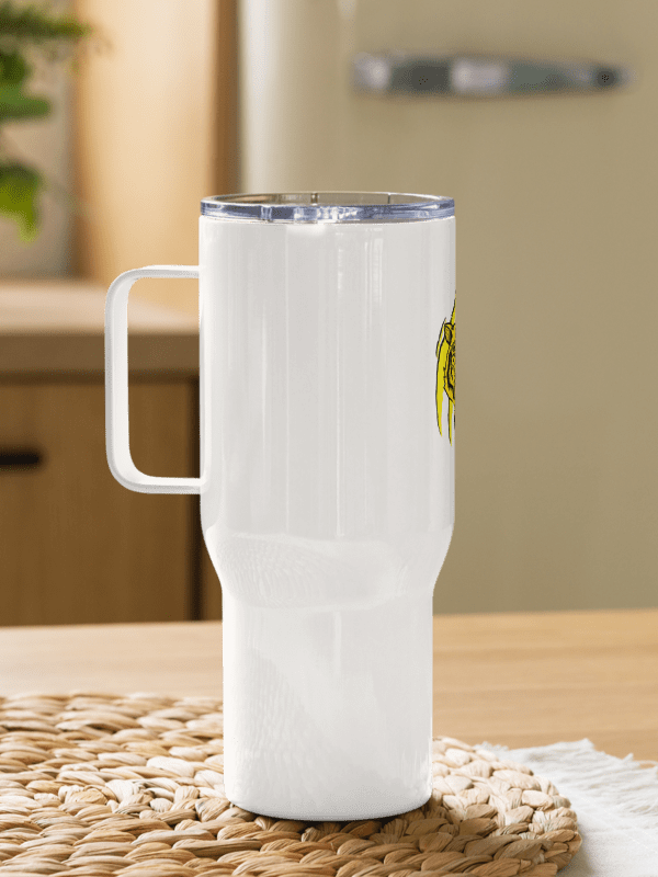 Taza de viaje blanca de acero inoxidable edición TryTiger product image (6)