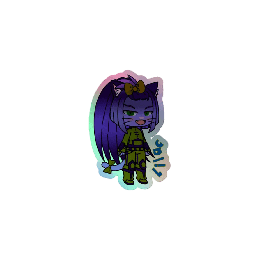 Lilac - Cosmic Cats - rainbow stricker product image (1)