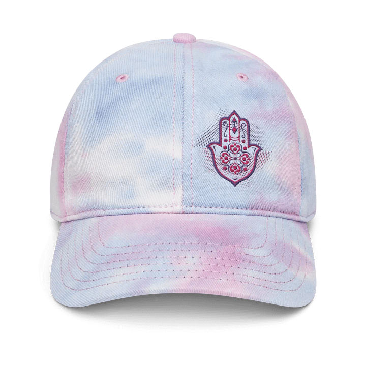 Hamsa Harmony Tie-Dye Dad Hat product image (1)