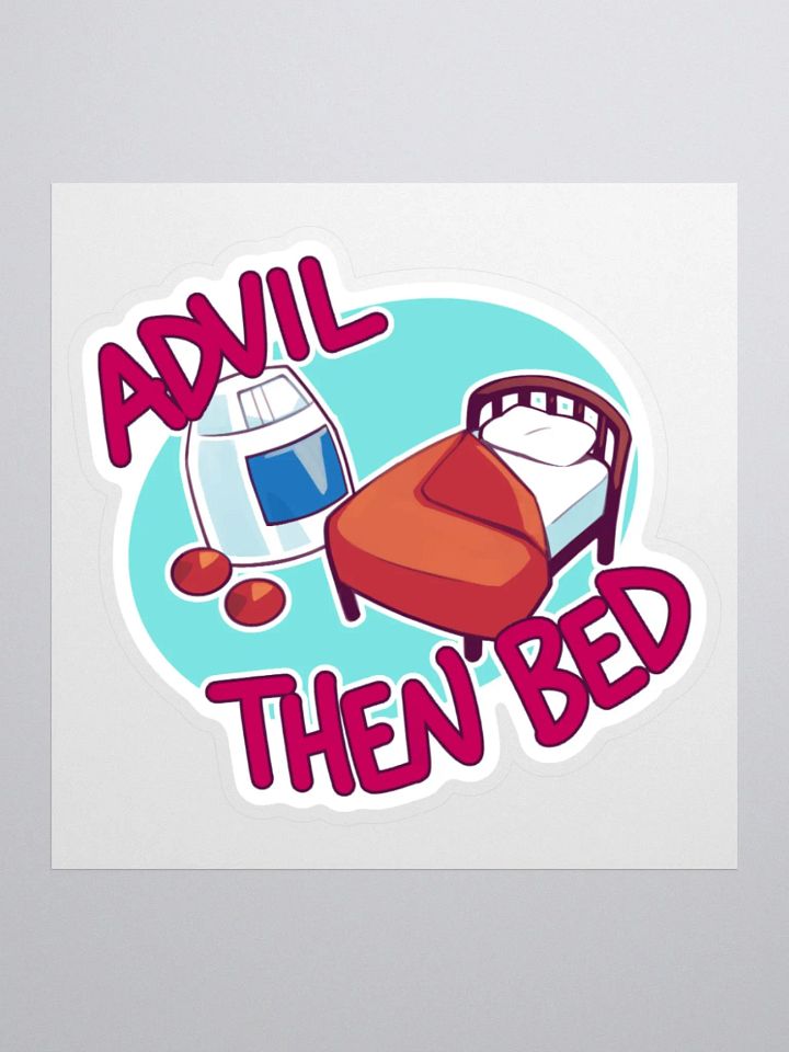 Pain Meds then Bed Sticker product image (1)