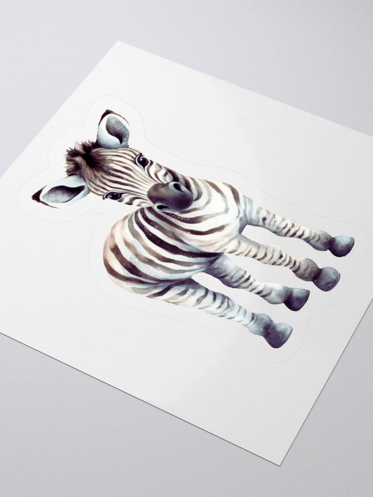 Whimsical Zebra Kiss Cut Stickers product image (9)