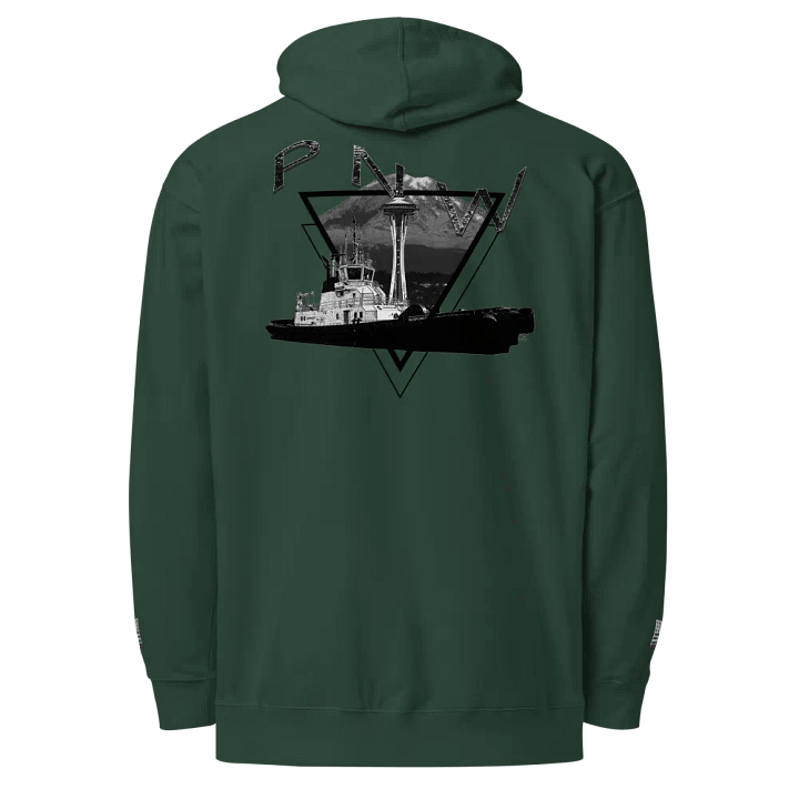 Tug Response Triangle-Mt Raine- PNW - Twin Anchor Front & sleeves (embroidered) product image (1)