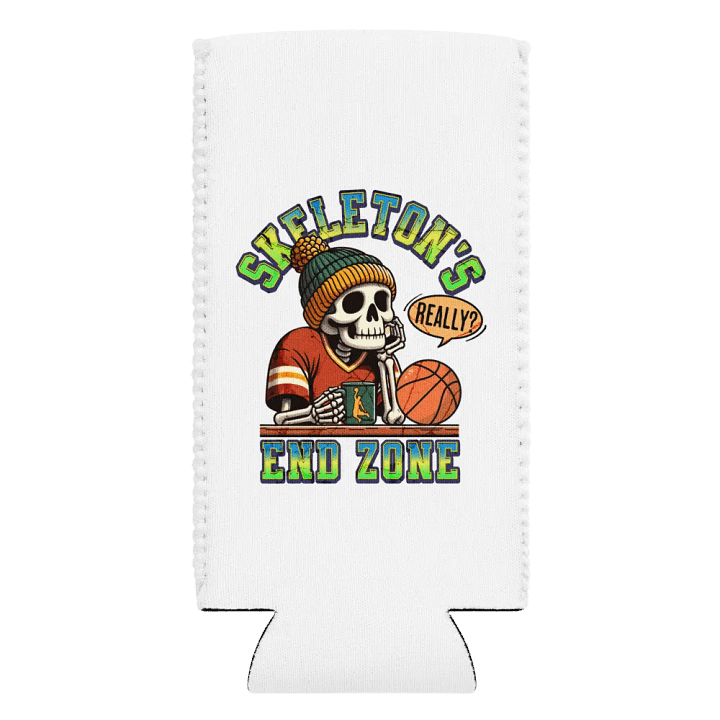 Skeletons End Zone Basketball Chillbone Can Cooler product image (2)