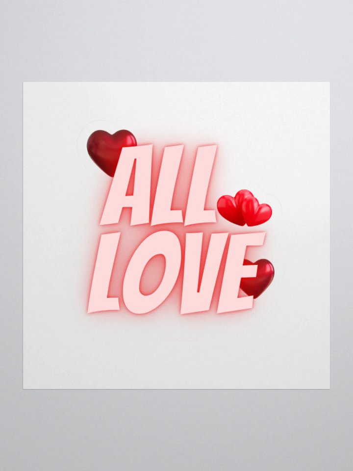 All Love Kiss Cut Stickers product image (1)