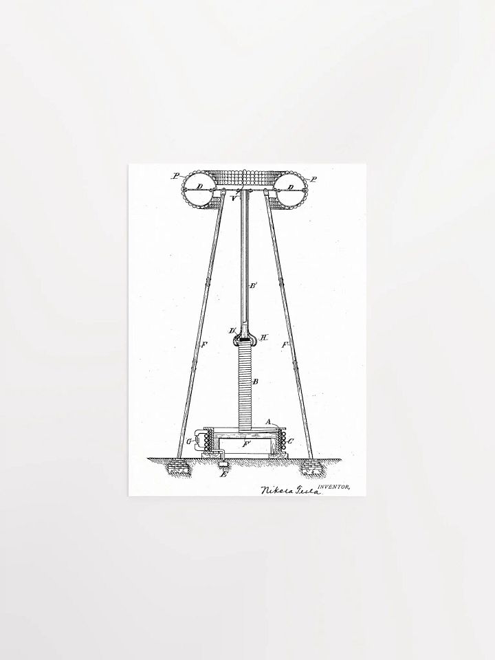 Tesla Patent Poster product image (1)