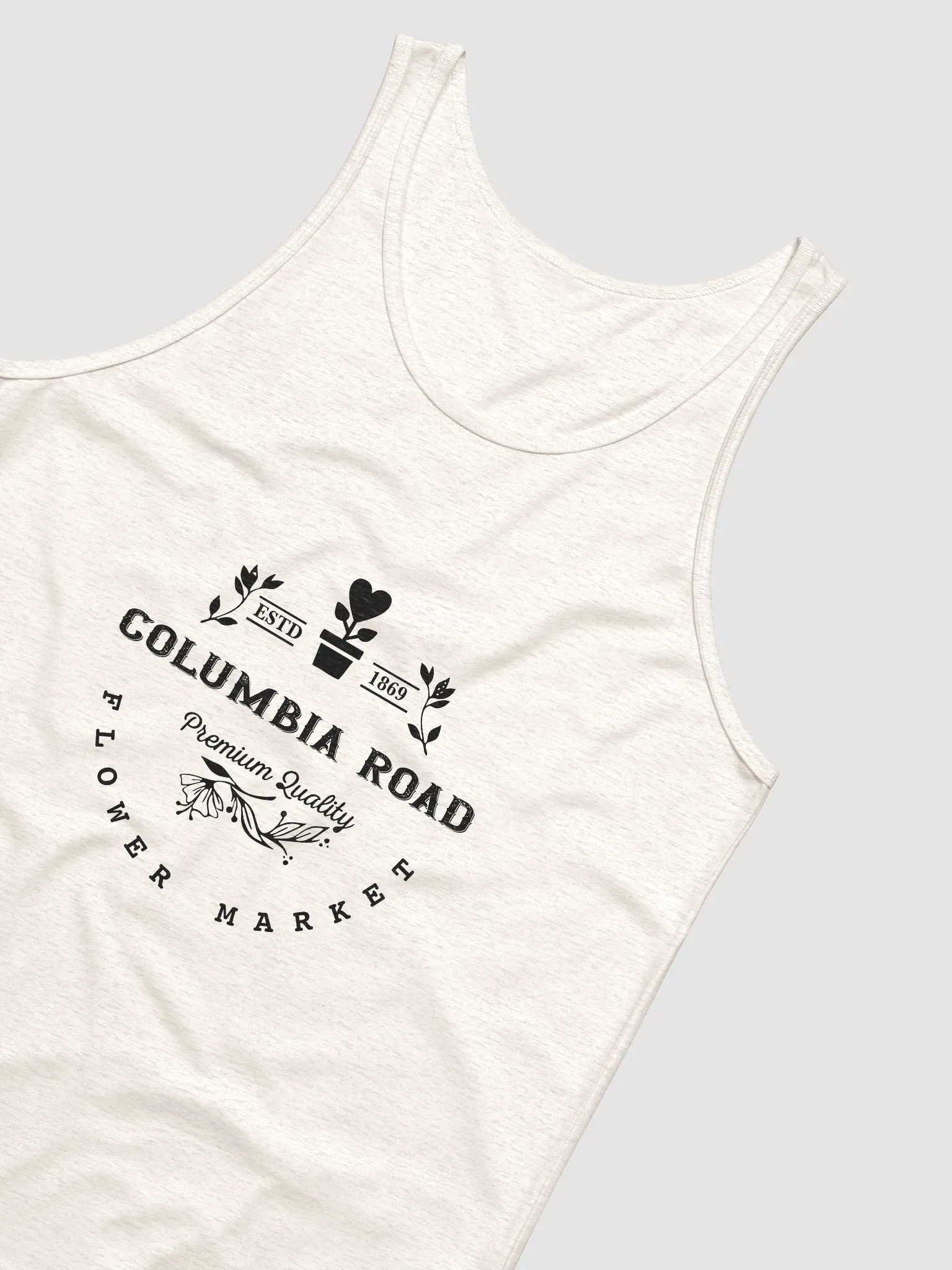 Columbia Road Market Unisex Tank Top (Oatmeal) product image (4)