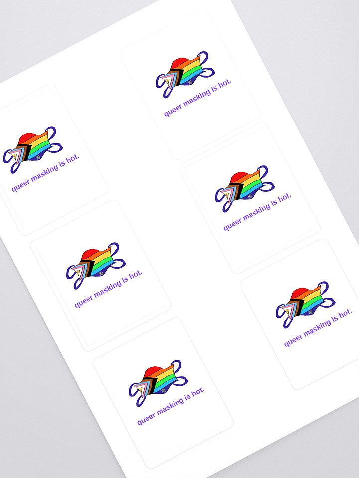 Queer Masking Is Hot sticker 6 pack product image (1)