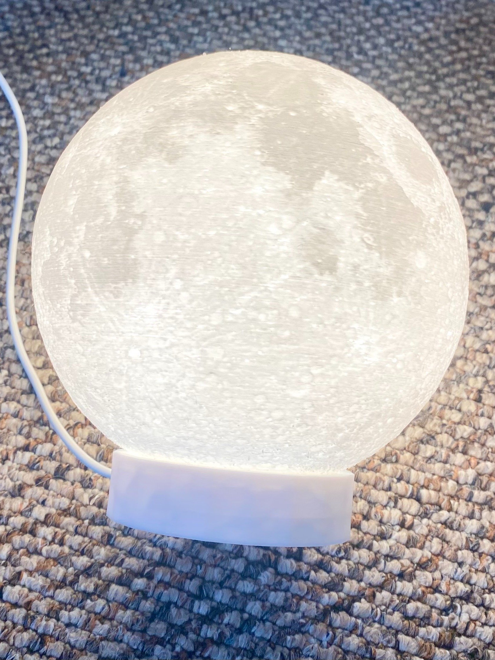 3D Printed Moon Lamp product image (3)