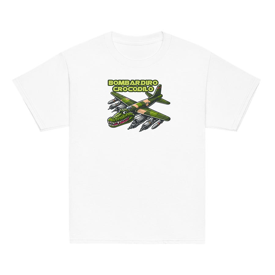 Cartoon Bombardiro Crocodilo Plane – Kids Tee product image (32)