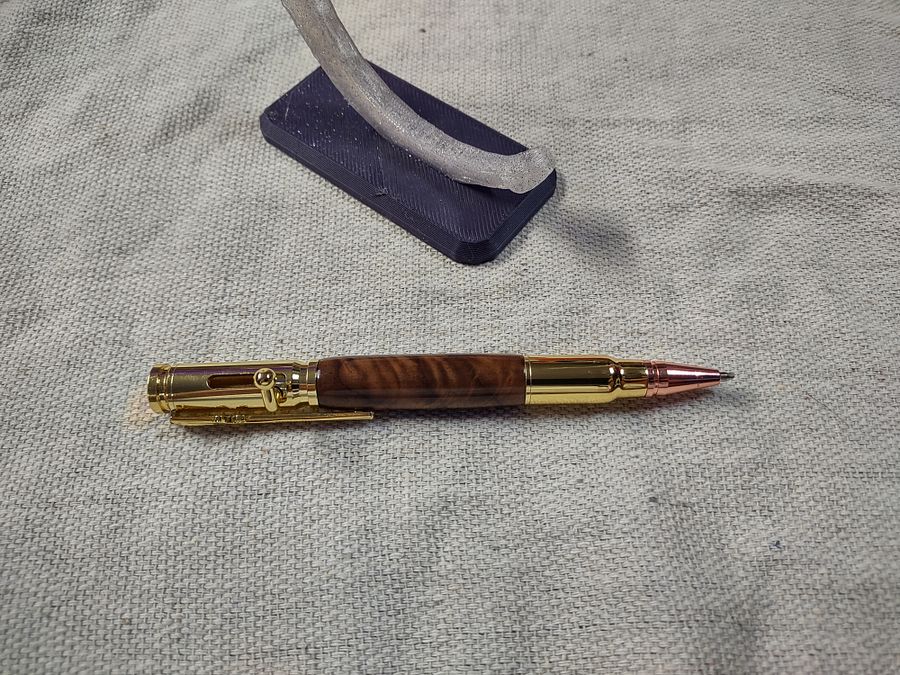 Golden Elegance Bolt Action Pen – Polished Mahogany & Gold Finish- RBBLTCAMO3 product image (5)