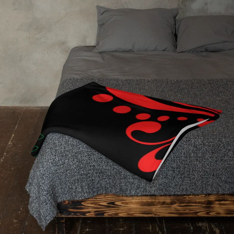 Gothic Floral Pattern Throw Blanket | Comfortable Throw Blanket product image (12)
