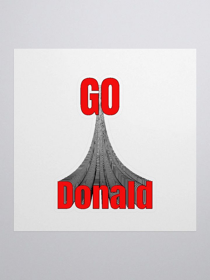 GO DONALD. Custom Cut Vinyl Stickers product image (1)