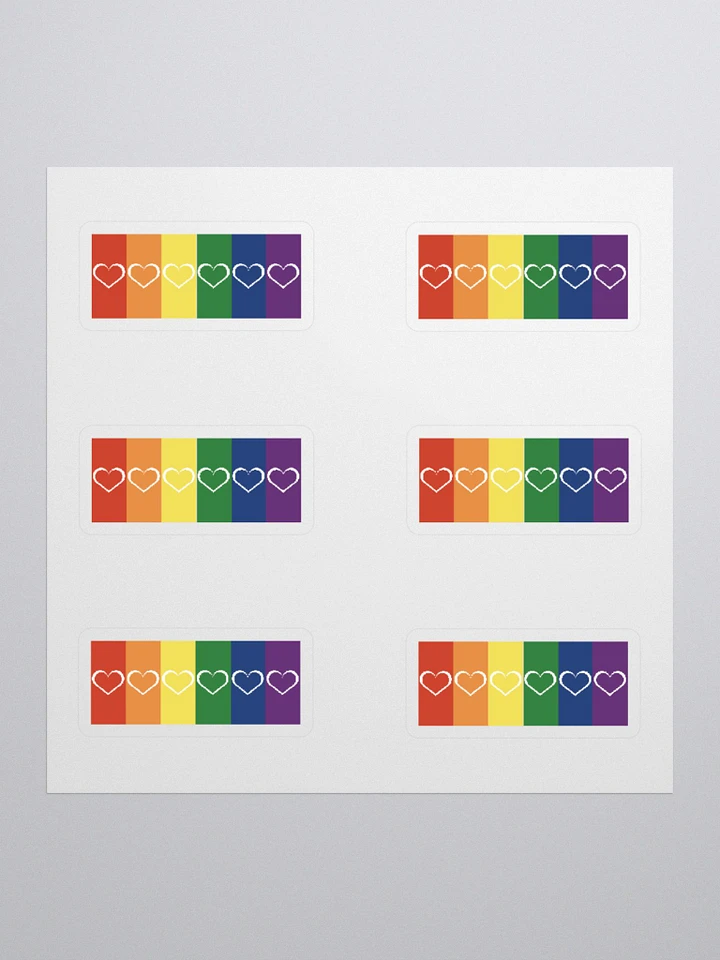 Mini Rainbow Pride with Heart Stickers product image (1)