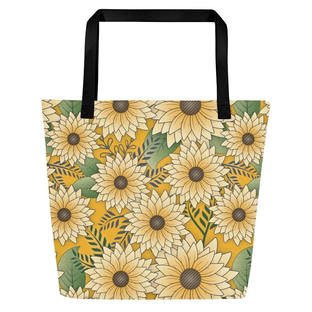 Sunflower Serenade Large Tote Bag product image (1)