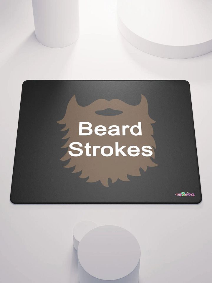 Brown Beard Strokes Gaming Mouse Pad (Black) product image (2)