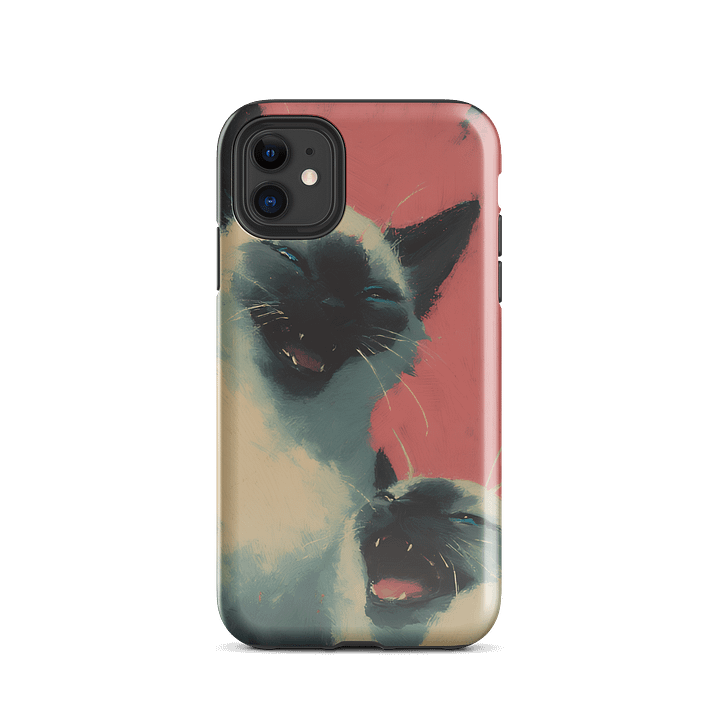 Signature Chaos iPhone Case – Laughing Siamese product image (24)