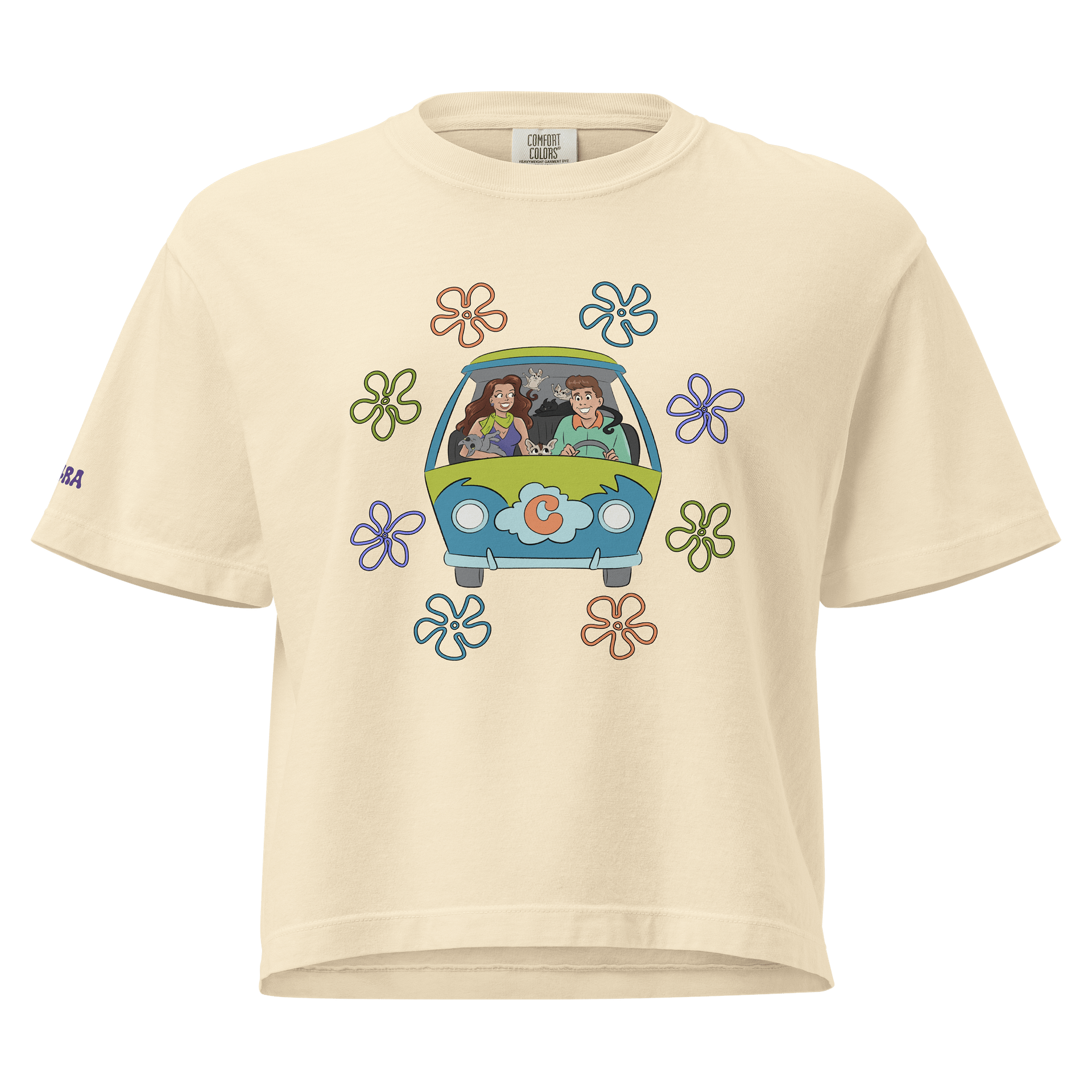 Flower Power Van Boxy Tee - Light product image (2)