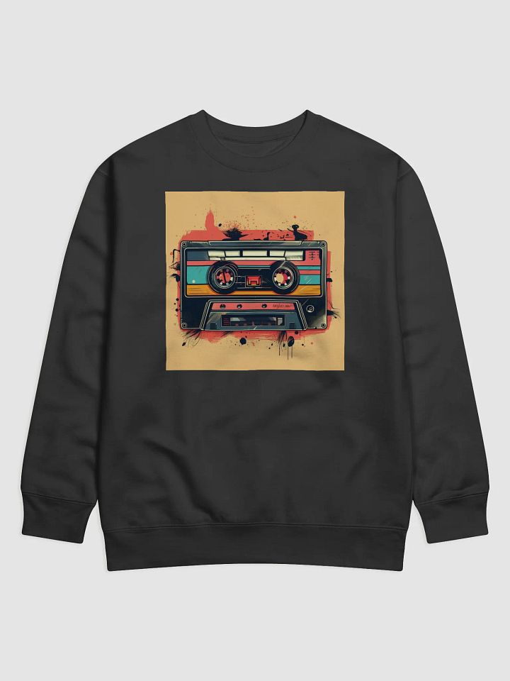 Retro Cassette Tape Splash Sweatshirt product image (1)