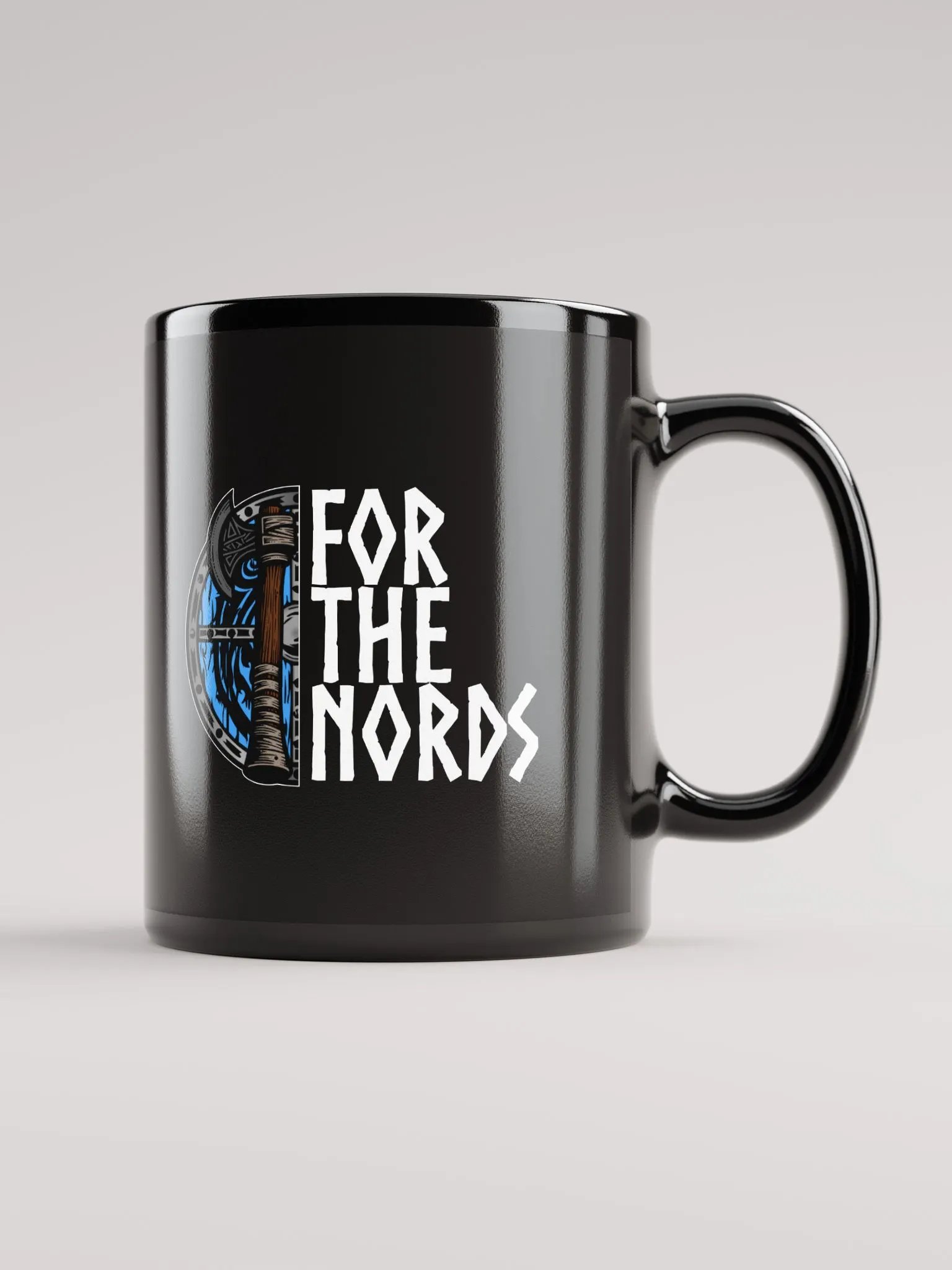 For the Nords Black Glossy Mug (White Font) product image (1)