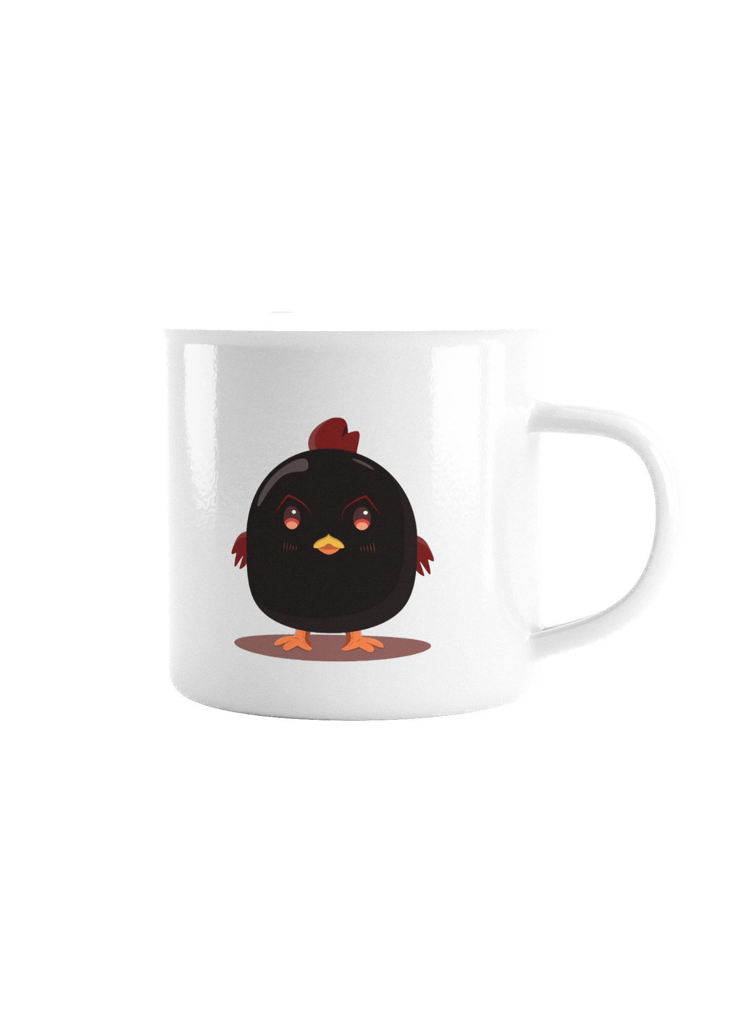 The Evil Chicken Enamel Mug product image (1)