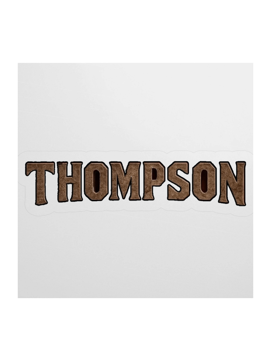 Vintage Textured THOMPSON Stickers product image (3)