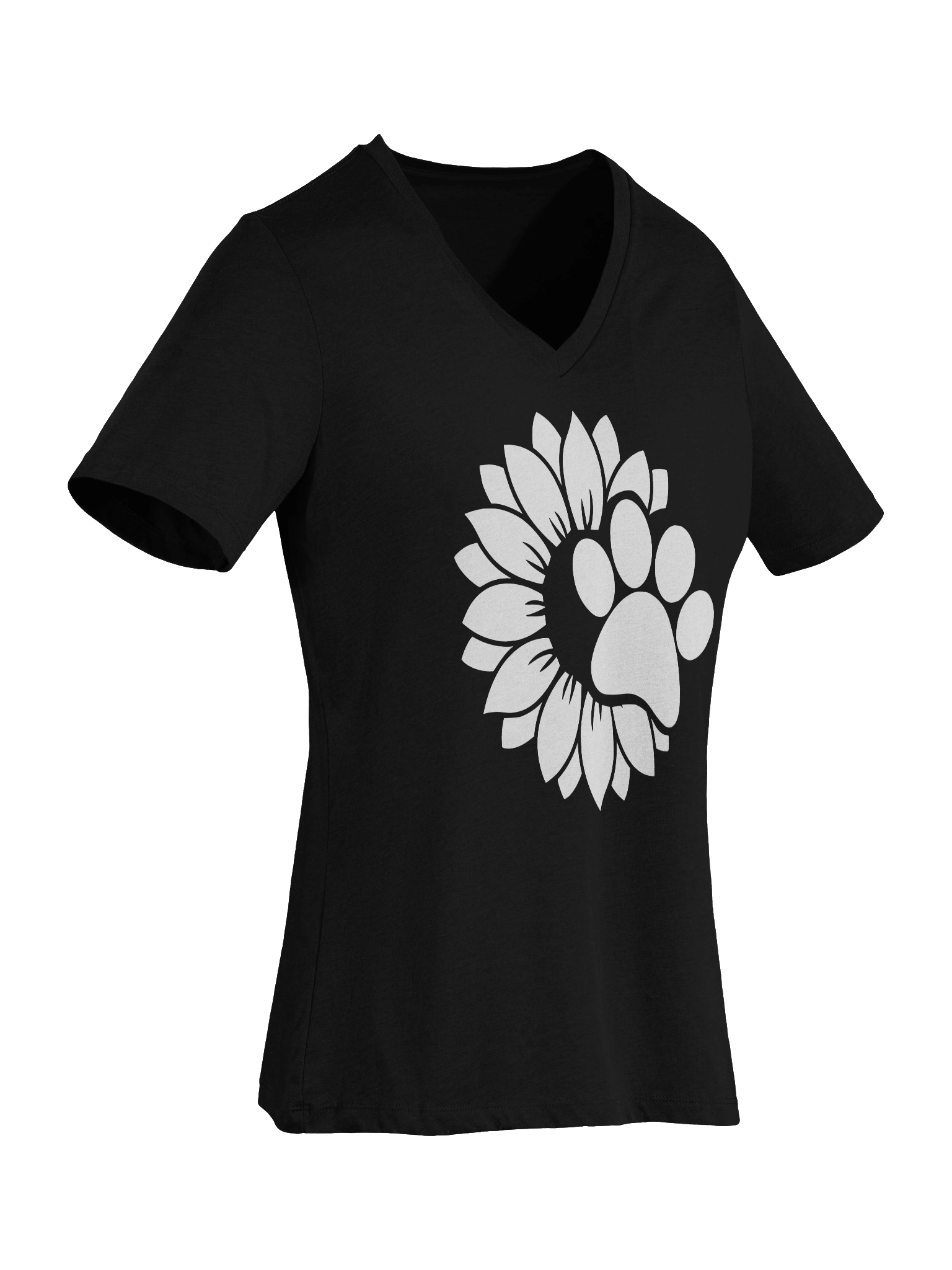 Sunflower Paw V-Neck T-Shirt product image (44)